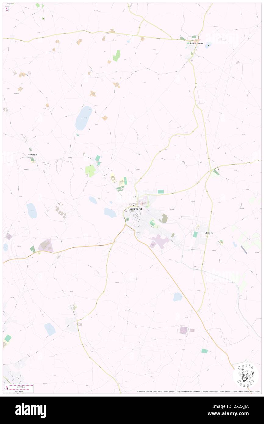Coalisland, Mid Ulster, GB, United Kingdom, Northern Ireland, N 54 32' 30'', S 6 42' 5'', map, Cartascapes Map published in 2024. Explore Cartascapes, a map revealing Earth's diverse landscapes, cultures, and ecosystems. Journey through time and space, discovering the interconnectedness of our planet's past, present, and future. Stock Photo