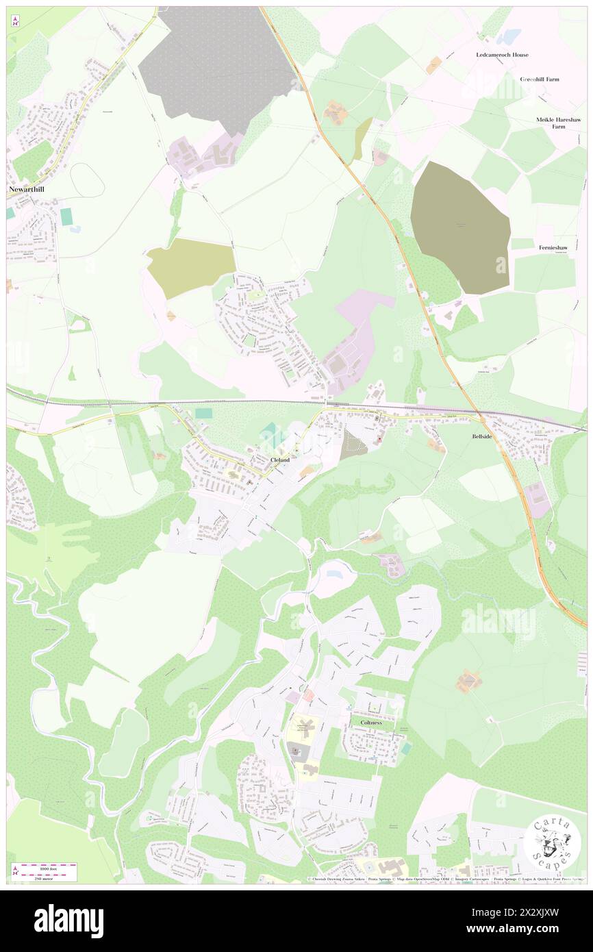 Lanarkshire map hires stock photography and images Alamy