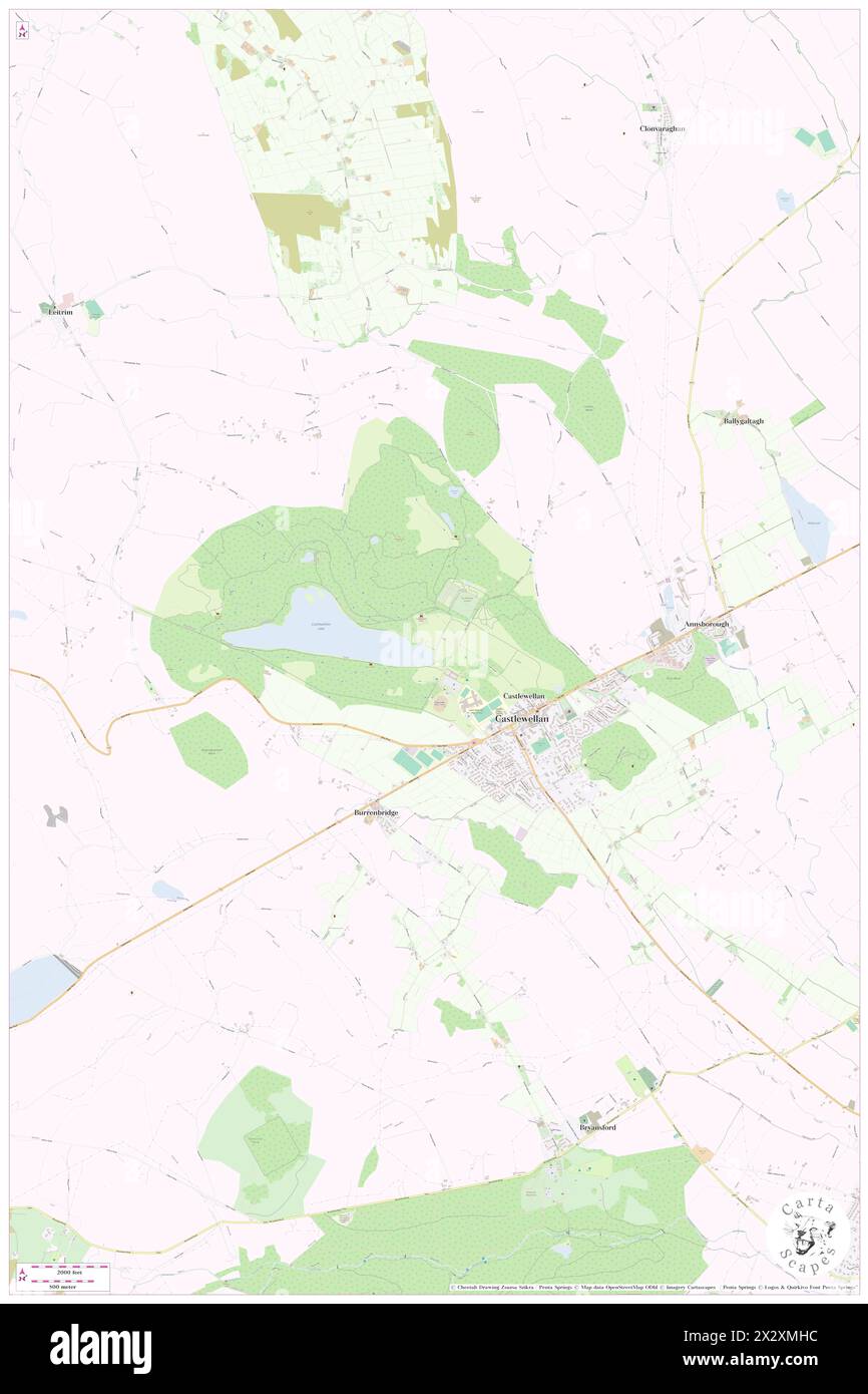 Castlewellan Forest Park, GB, United Kingdom, Northern Ireland, N 54 15' 43'', S 5 57' 14'', map, Cartascapes Map published in 2024. Explore Cartascapes, a map revealing Earth's diverse landscapes, cultures, and ecosystems. Journey through time and space, discovering the interconnectedness of our planet's past, present, and future. Stock Photo