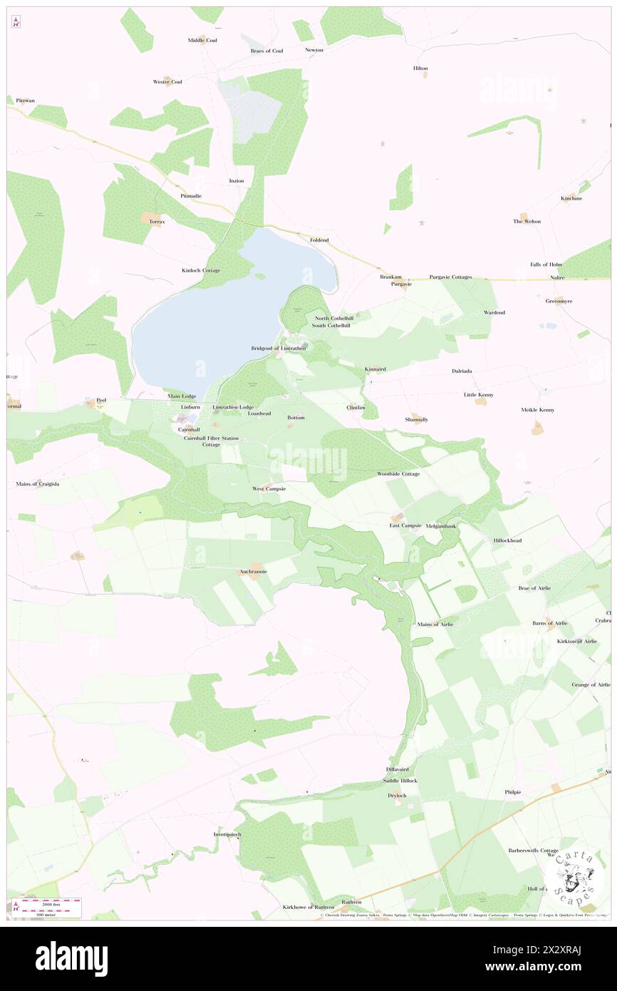 Bridgend of Lintrathen, Angus, GB, United Kingdom, Scotland, N 56 40' 0'', S 3 10' 0'', map, Cartascapes Map published in 2024. Explore Cartascapes, a map revealing Earth's diverse landscapes, cultures, and ecosystems. Journey through time and space, discovering the interconnectedness of our planet's past, present, and future. Stock Photo