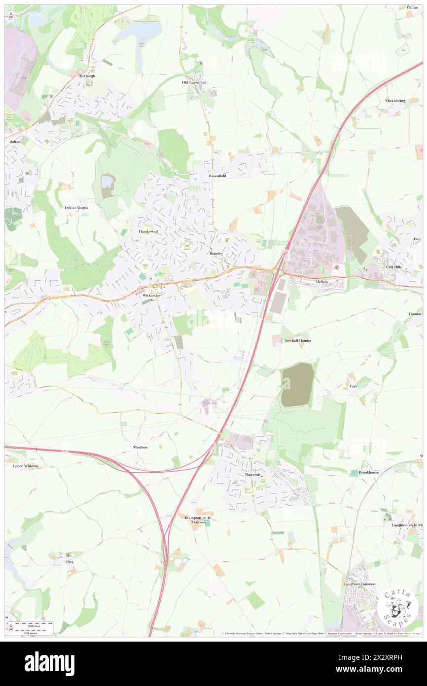 Rotherham map hires stock photography and images Alamy