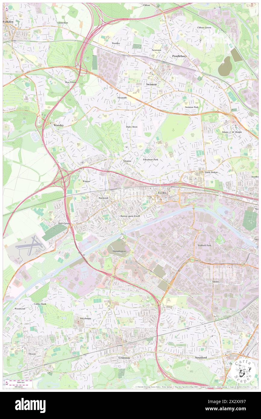 Barton upon Irwell, City and Borough of Salford, GB, United Kingdom, England, N 53 28' 59'', S 2 21' 0'', map, Cartascapes Map published in 2024. Explore Cartascapes, a map revealing Earth's diverse landscapes, cultures, and ecosystems. Journey through time and space, discovering the interconnectedness of our planet's past, present, and future. Stock Photo