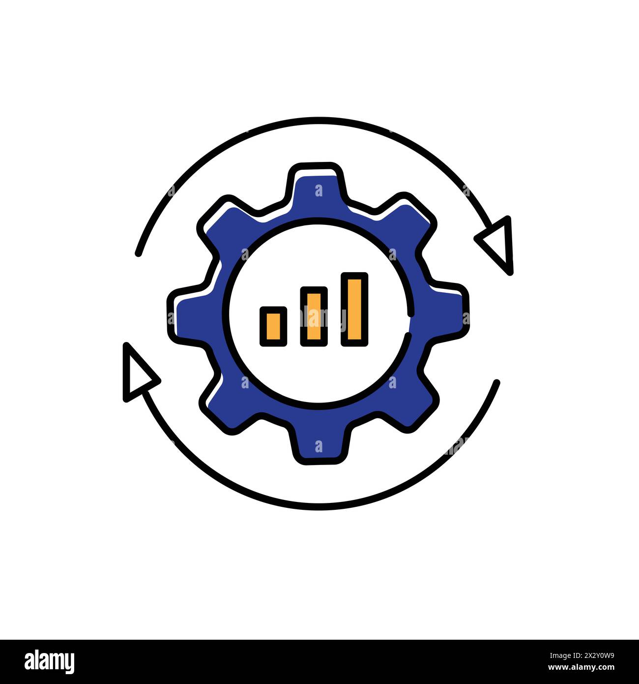 Operational Optimization and Fraud Detection Vector Icon Design Stock Vector