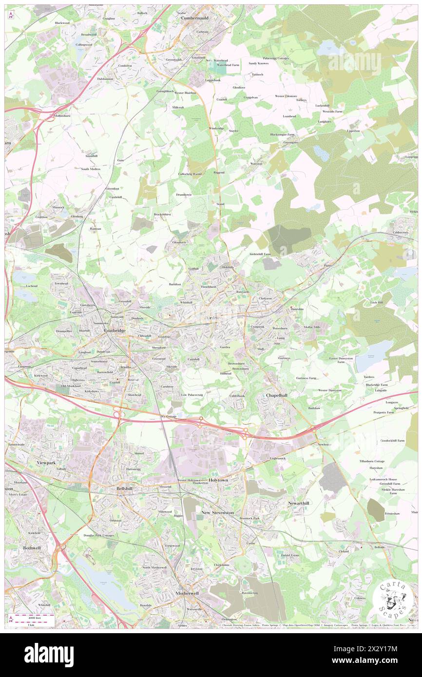 Airdrie scotland map Cut Out Stock Images & Pictures Alamy