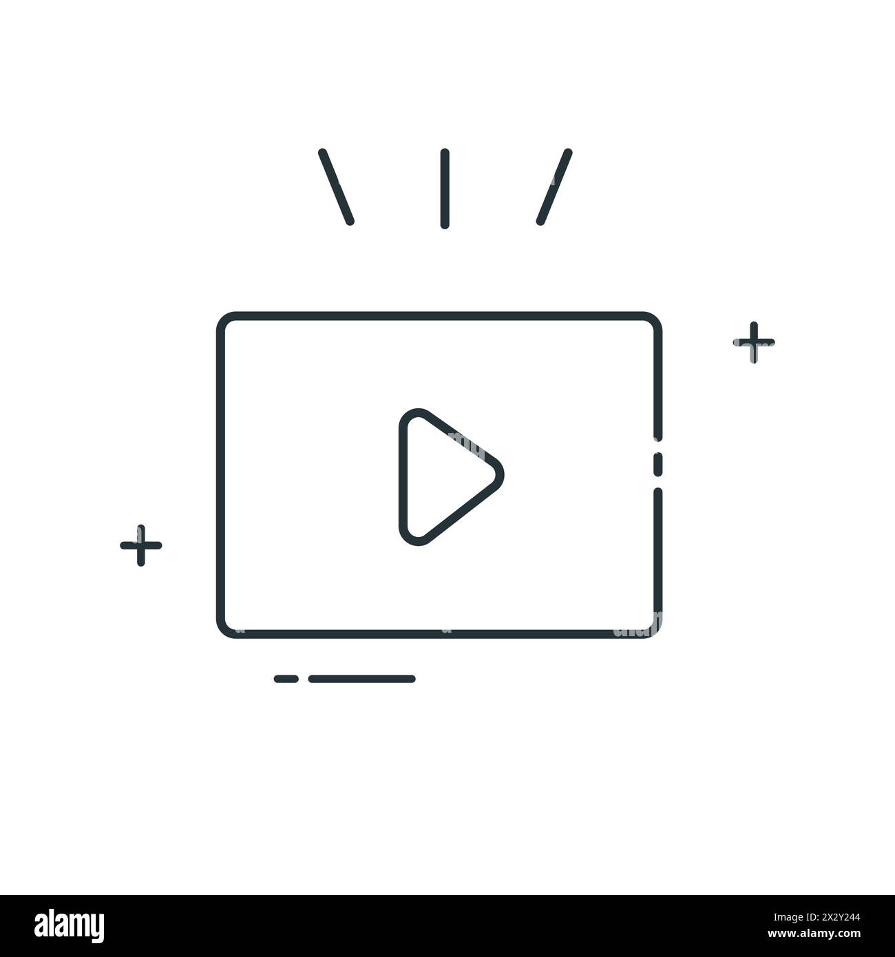 Video Prediction Predictive Video Analysis Vector Icon Design Stock Vector
