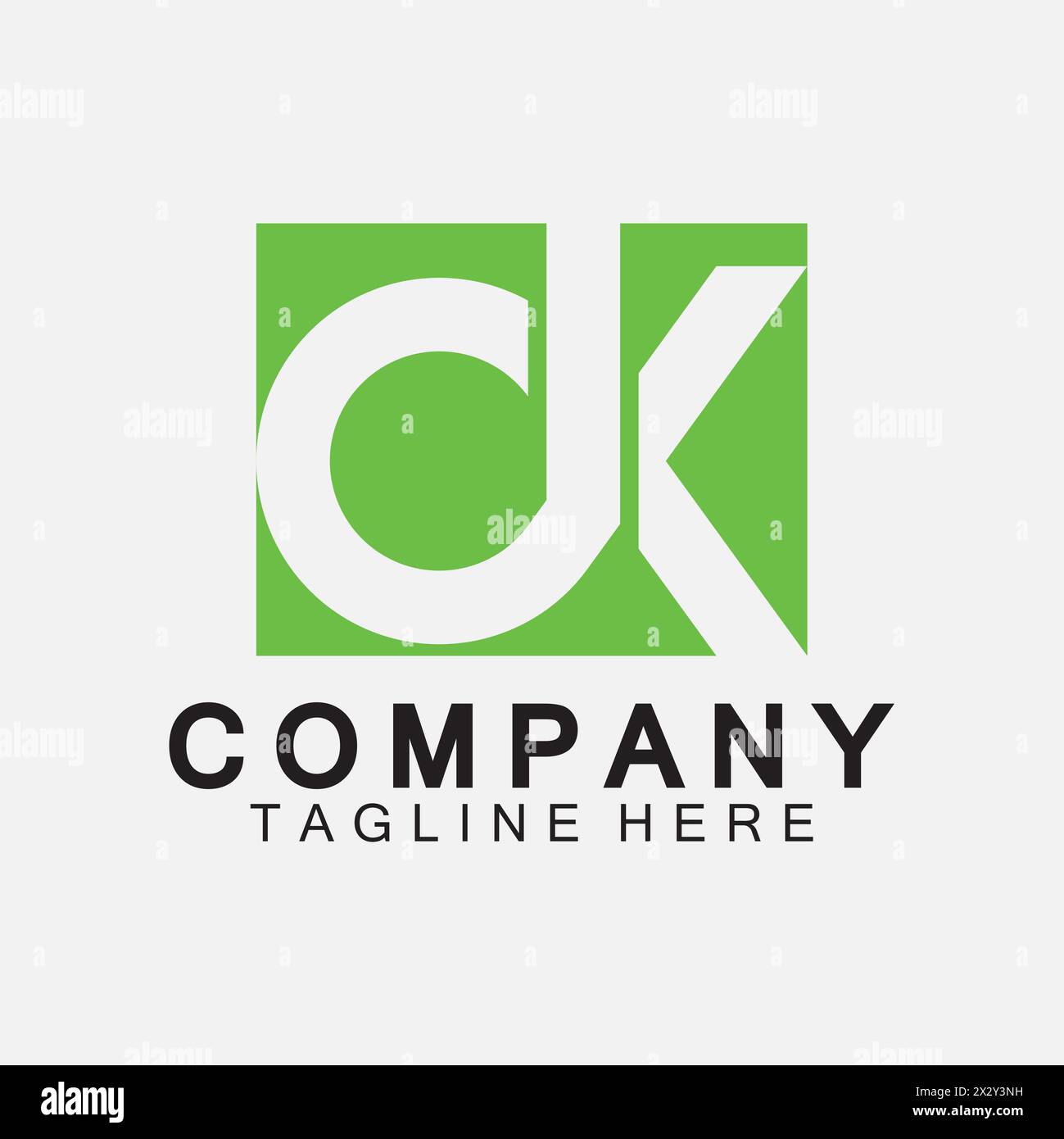 Initial Letter OK Logo Design Vector Template. Stock Vector