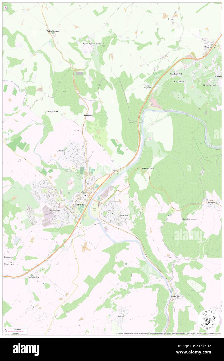 Dixton Motte, Monmouthshire, GB, United Kingdom, Wales, N 51 49' 12'', S 2 42' 3'', map, Cartascapes Map published in 2024. Explore Cartascapes, a map revealing Earth's diverse landscapes, cultures, and ecosystems. Journey through time and space, discovering the interconnectedness of our planet's past, present, and future. Stock Photo