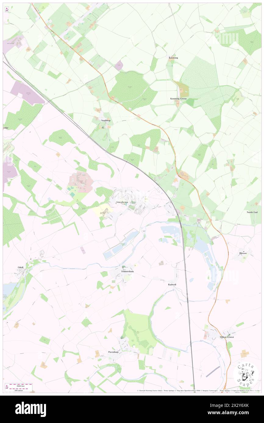 Sharnbrook, Bedford, GB, United Kingdom, England, N 52 13' 31'', S 0 33' 12'', map, Cartascapes Map published in 2024. Explore Cartascapes, a map revealing Earth's diverse landscapes, cultures, and ecosystems. Journey through time and space, discovering the interconnectedness of our planet's past, present, and future. Stock Photo