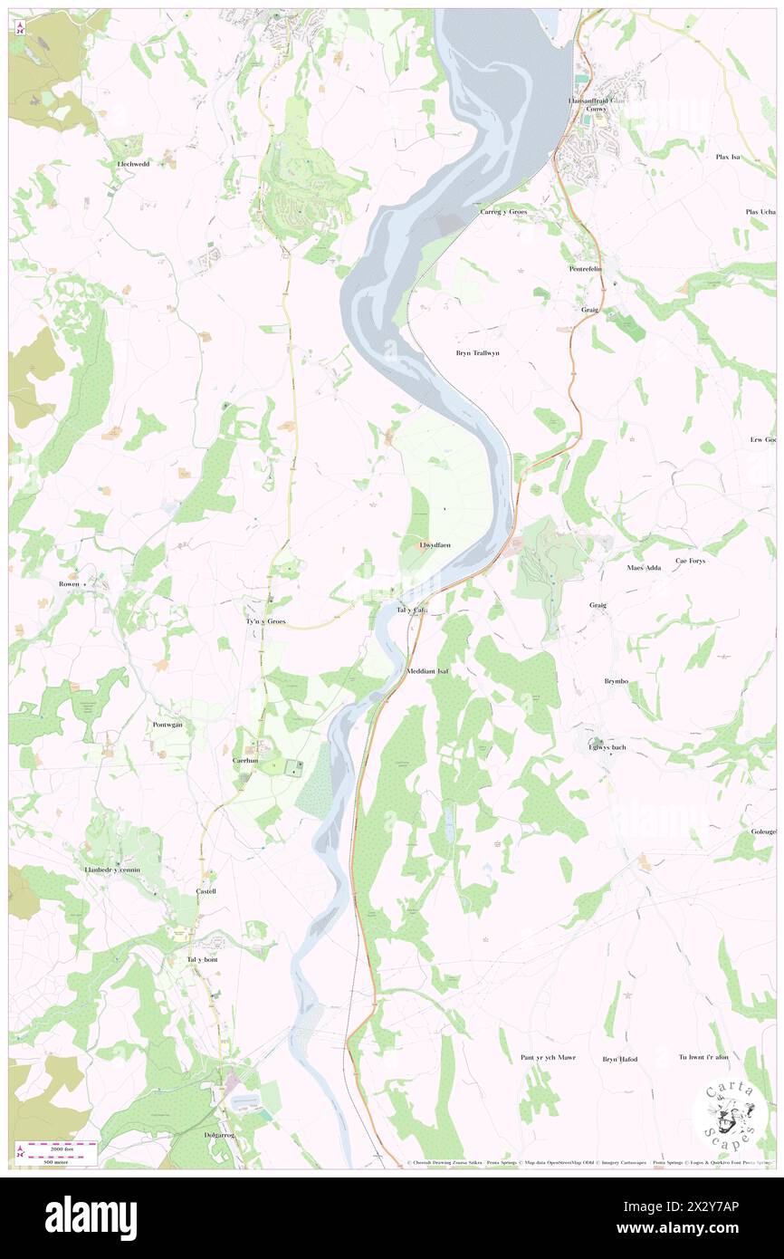 Bryn Castell, Conwy, GB, United Kingdom, Wales, N 53 13' 49'', S 3 49' 16'', map, Cartascapes Map published in 2024. Explore Cartascapes, a map revealing Earth's diverse landscapes, cultures, and ecosystems. Journey through time and space, discovering the interconnectedness of our planet's past, present, and future. Stock Photo