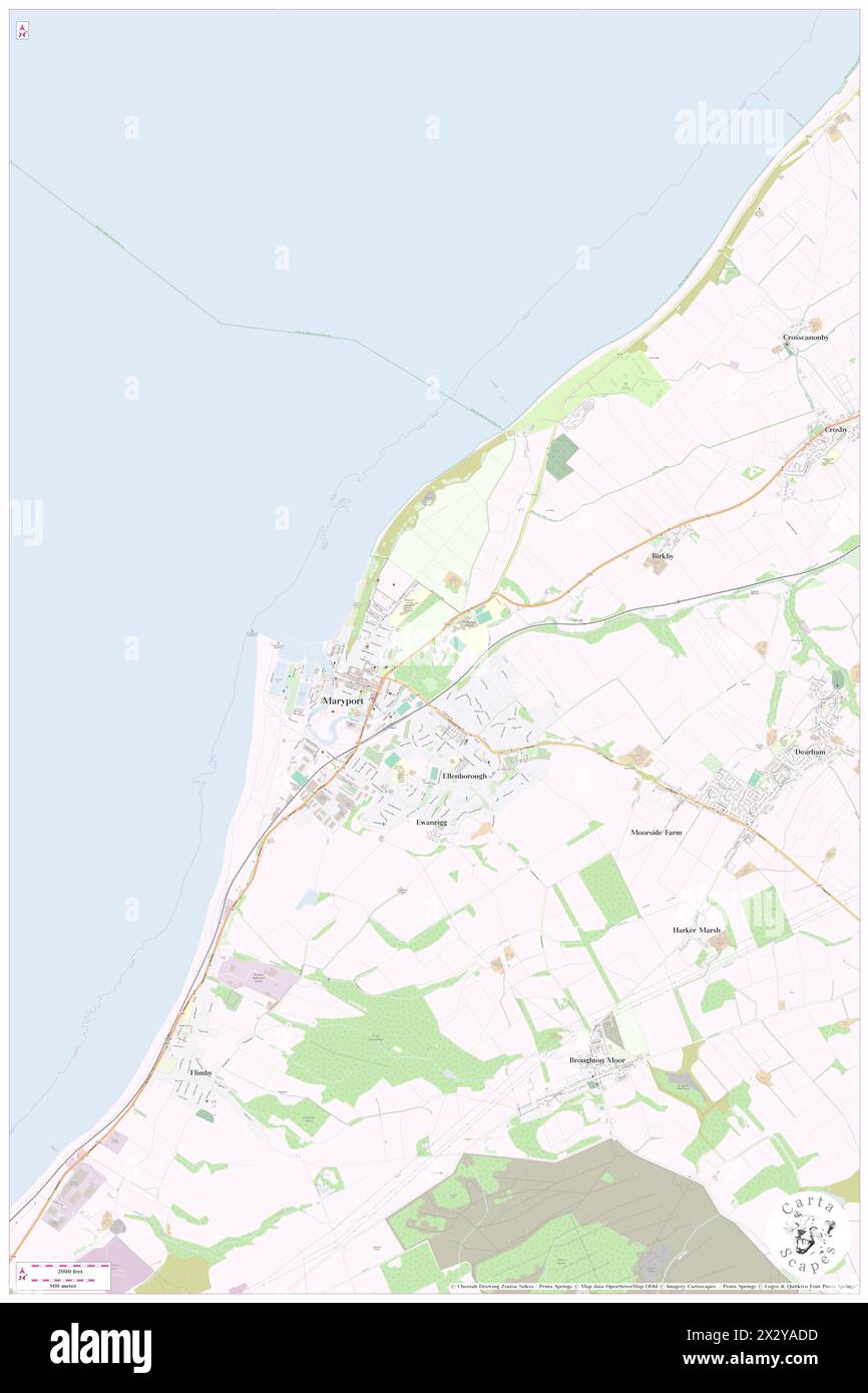 Netherhall in Cumberland, Cumbria, GB, United Kingdom, England, N 54 42' 58'', S 3 29' 20'', map, Cartascapes Map published in 2024. Explore Cartascapes, a map revealing Earth's diverse landscapes, cultures, and ecosystems. Journey through time and space, discovering the interconnectedness of our planet's past, present, and future. Stock Photo