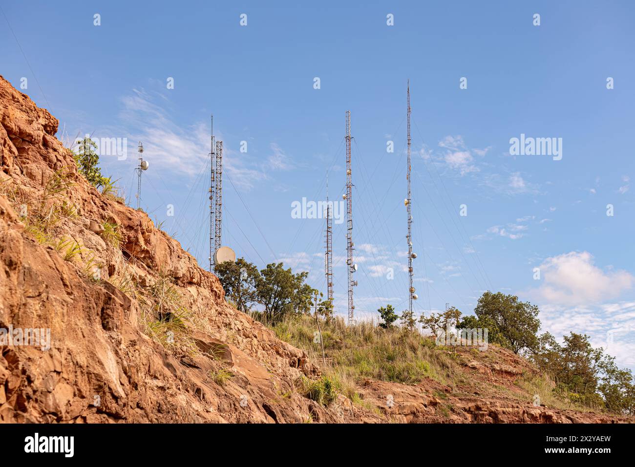 Antennae on top mountain hi-res stock photography and images - Alamy