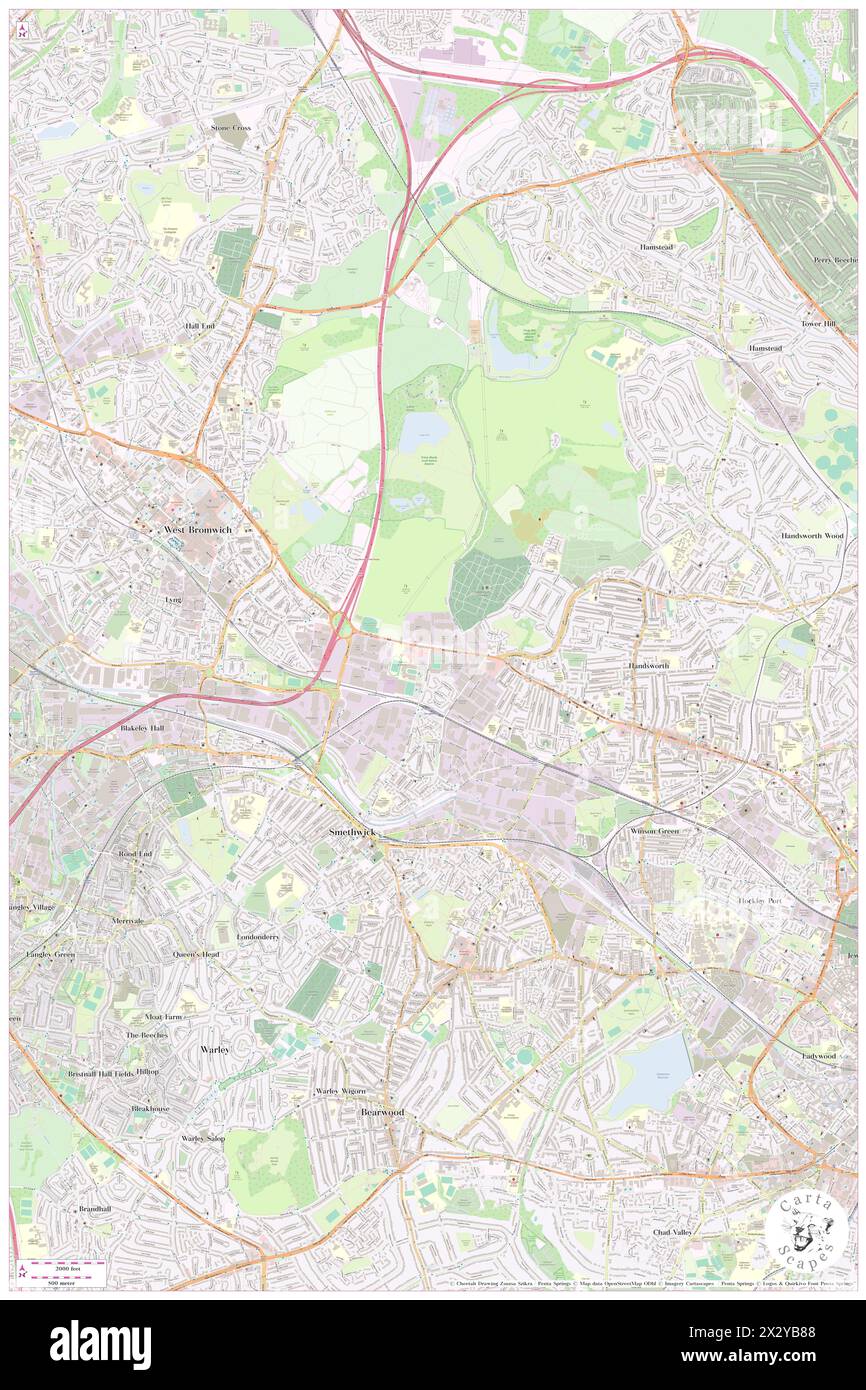 The Hawthorns, Sandwell, GB, United Kingdom, England, N 52 30' 35'', S 1 57' 51'', map, Cartascapes Map published in 2024. Explore Cartascapes, a map revealing Earth's diverse landscapes, cultures, and ecosystems. Journey through time and space, discovering the interconnectedness of our planet's past, present, and future. Stock Photo
