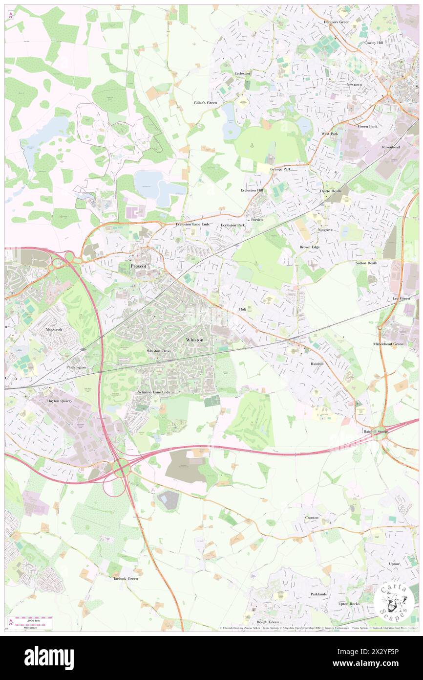 St Helens & Knowsley Hospitals NHS Trust, Knowsley, GB, United Kingdom, England, N 53 25' 12'', S 2 47' 11'', map, Cartascapes Map published in 2024. Explore Cartascapes, a map revealing Earth's diverse landscapes, cultures, and ecosystems. Journey through time and space, discovering the interconnectedness of our planet's past, present, and future. Stock Photo