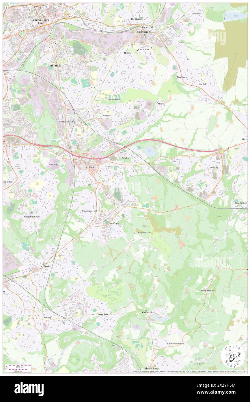 Hyde Hospital, Borough of Tameside, GB, United Kingdom, England, N 53 26' 44'', S 2 3' 50'', map ...