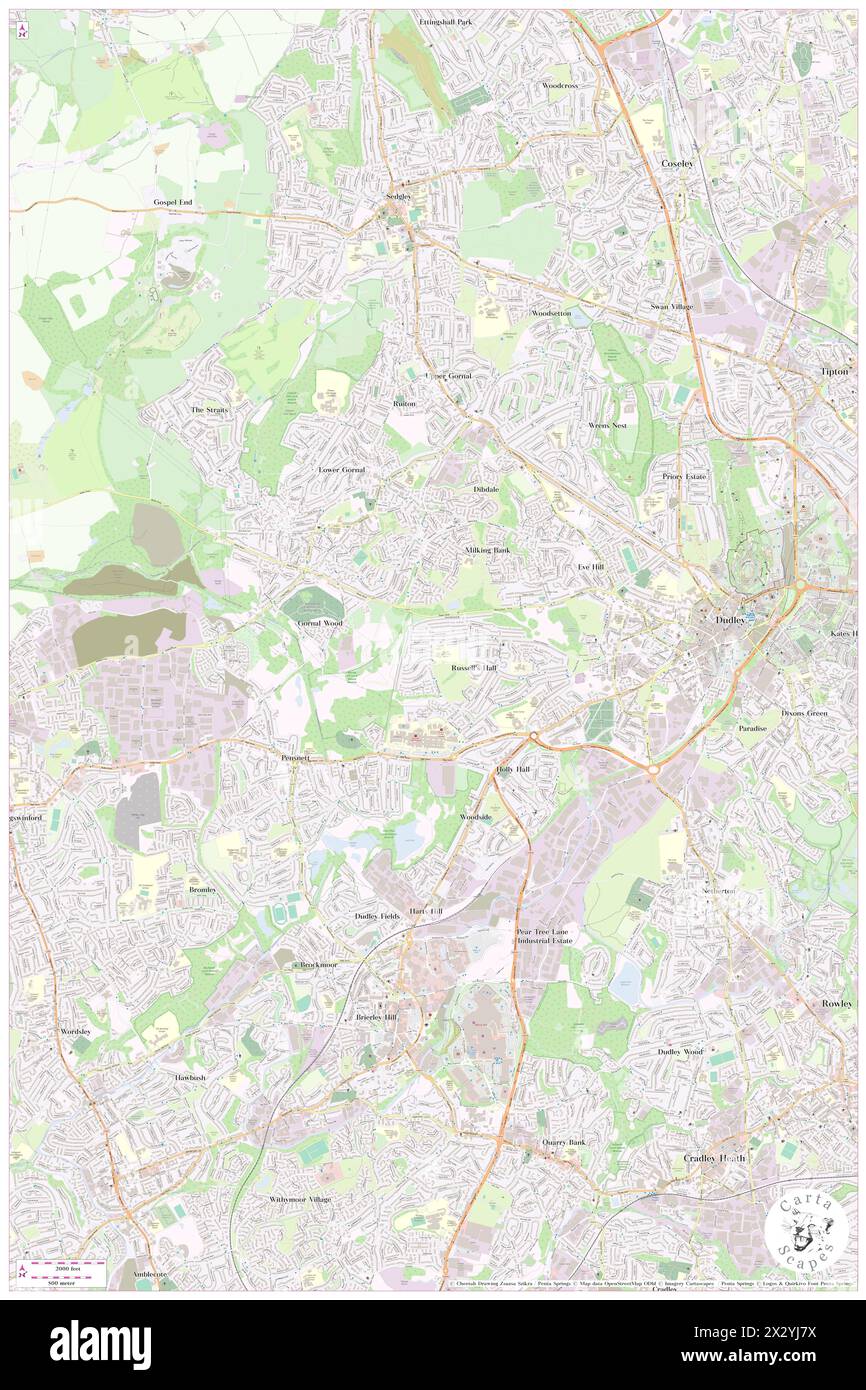 Russells Hall Primary, Dudley, GB, United Kingdom, England, N 52 30' 31'', S 2 7' 1'', map, Cartascapes Map published in 2024. Explore Cartascapes, a map revealing Earth's diverse landscapes, cultures, and ecosystems. Journey through time and space, discovering the interconnectedness of our planet's past, present, and future. Stock Photo