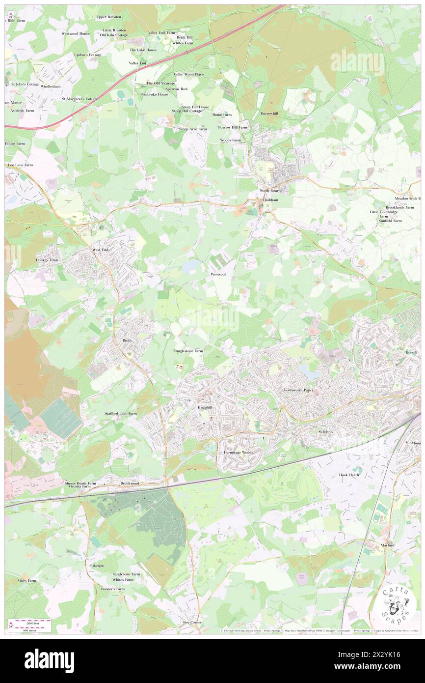 Chobham Golf Club, Surrey, GB, United Kingdom, England, N 51 19' 46'', S 0 36' 53'', map