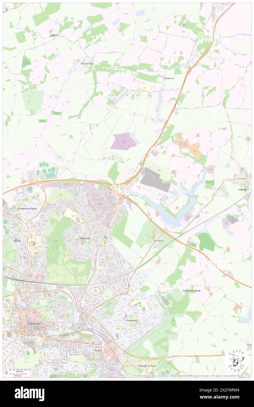 Ramada Colchester County Province, Essex, GB, United Kingdom, England, N 51 55' 22'', N 0 56' 13'', map, Cartascapes Map published in 2024. Explore Cartascapes, a map revealing Earth's diverse landscapes, cultures, and ecosystems. Journey through time and space, discovering the interconnectedness of our planet's past, present, and future. Stock Photo