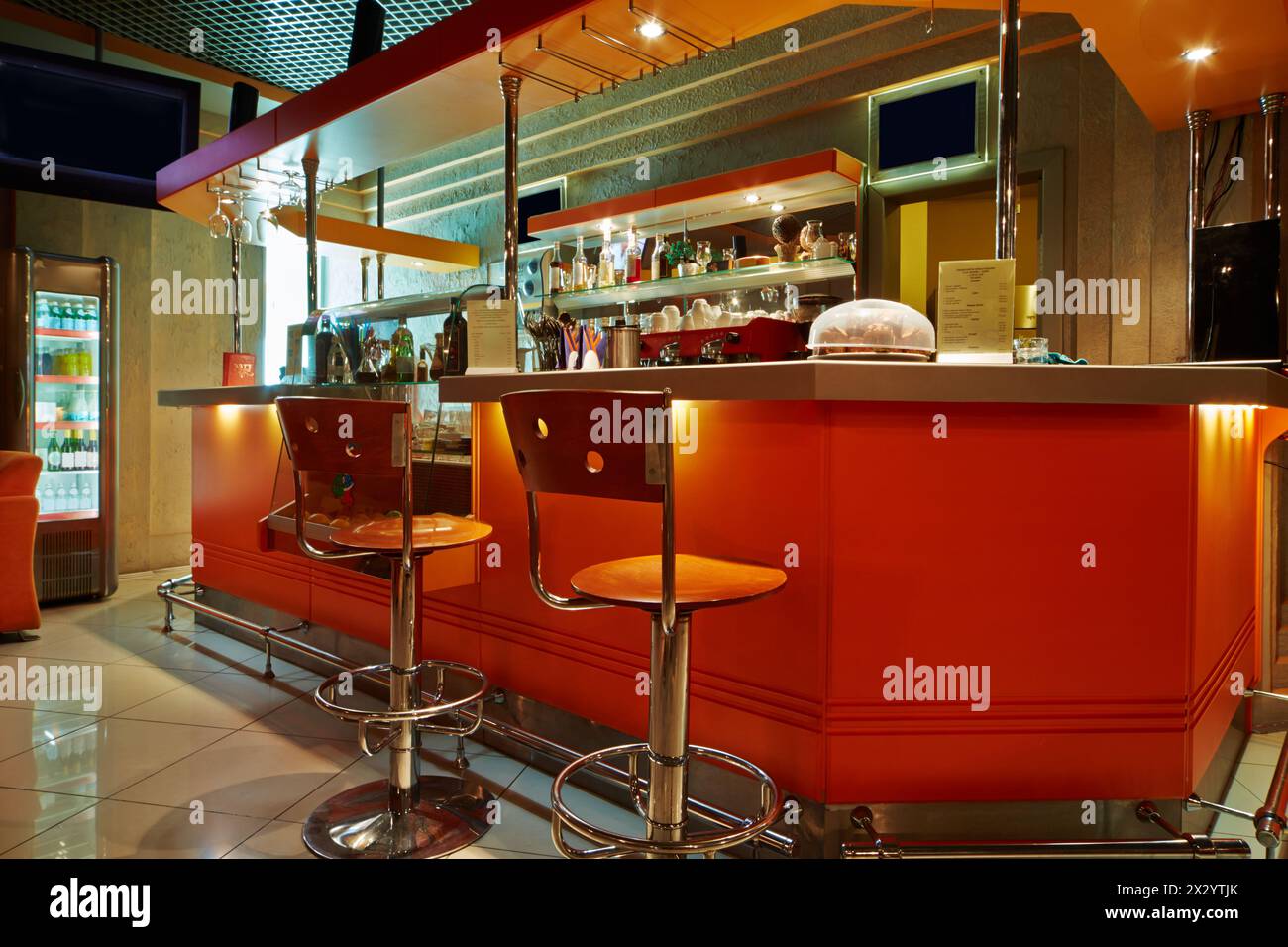 Barstool chair counter design hi-res stock photography and images - Alamy