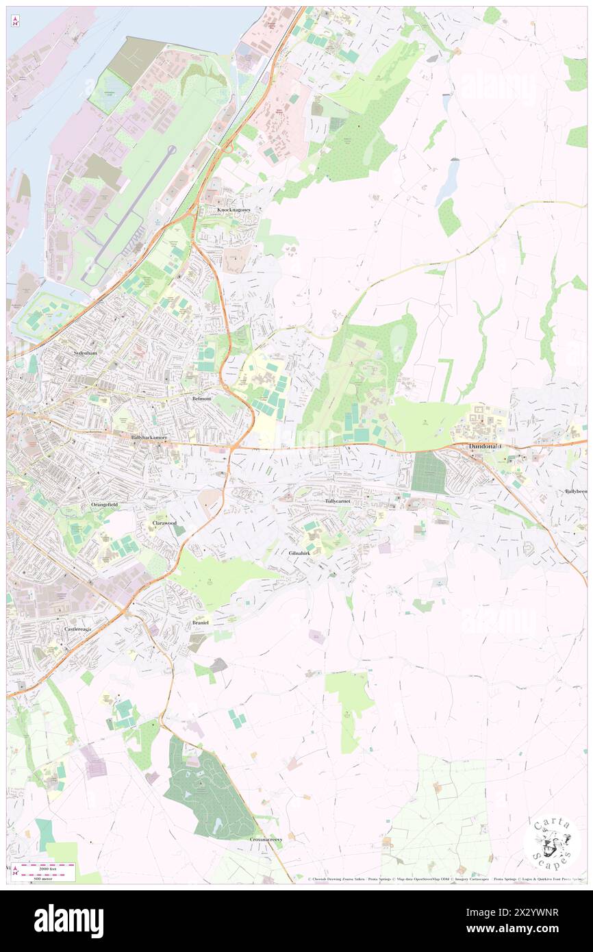 Stormont Hotel, City of Belfast, GB, United Kingdom, Northern Ireland, N 54 35' 41'', S 5 50' 35'', map, Cartascapes Map published in 2024. Explore Cartascapes, a map revealing Earth's diverse landscapes, cultures, and ecosystems. Journey through time and space, discovering the interconnectedness of our planet's past, present, and future. Stock Photo