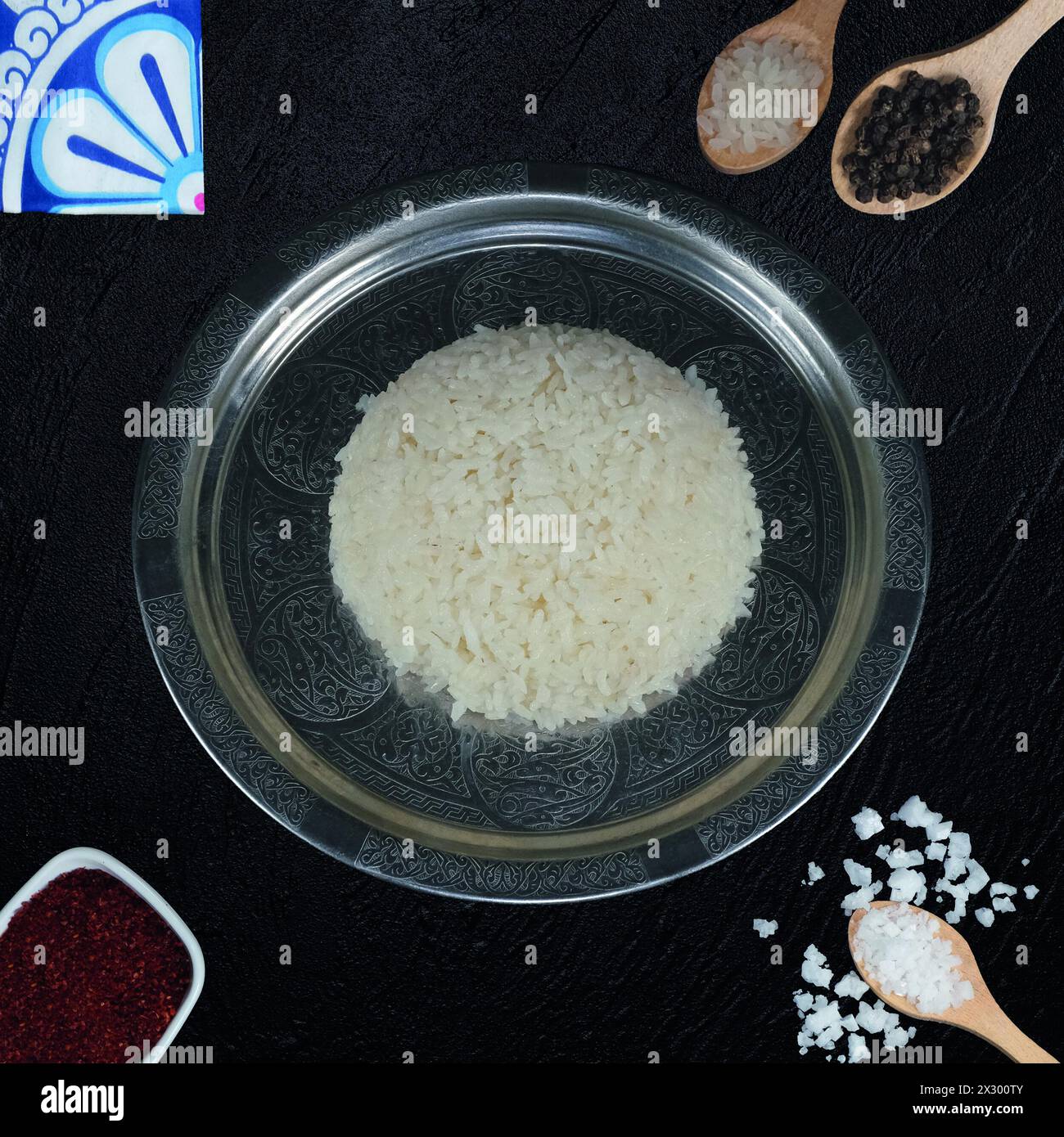 Rice mix with fork hi-res stock photography and images - Alamy