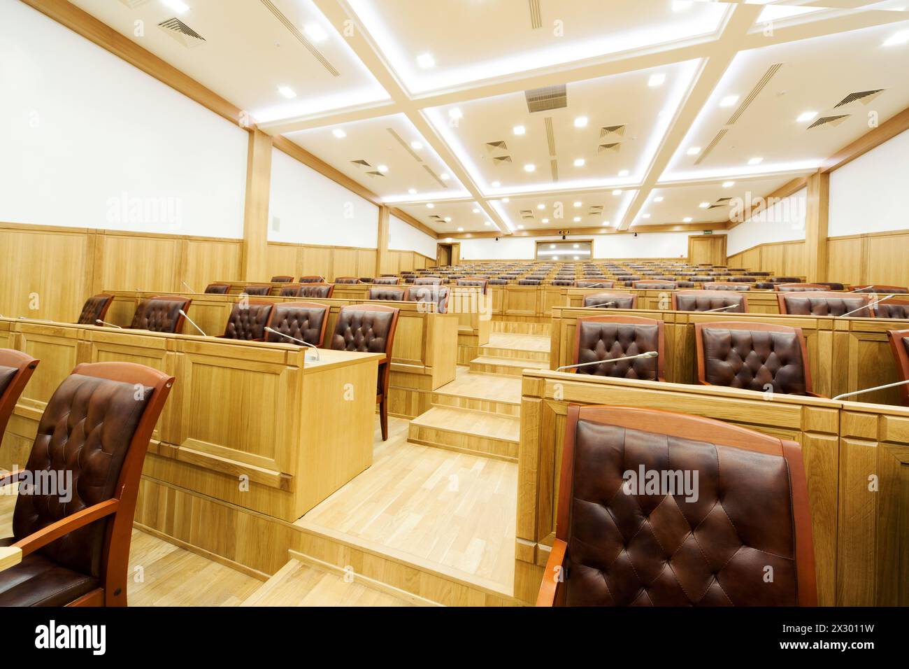 Hall of government. View from the speaker Stock Photo