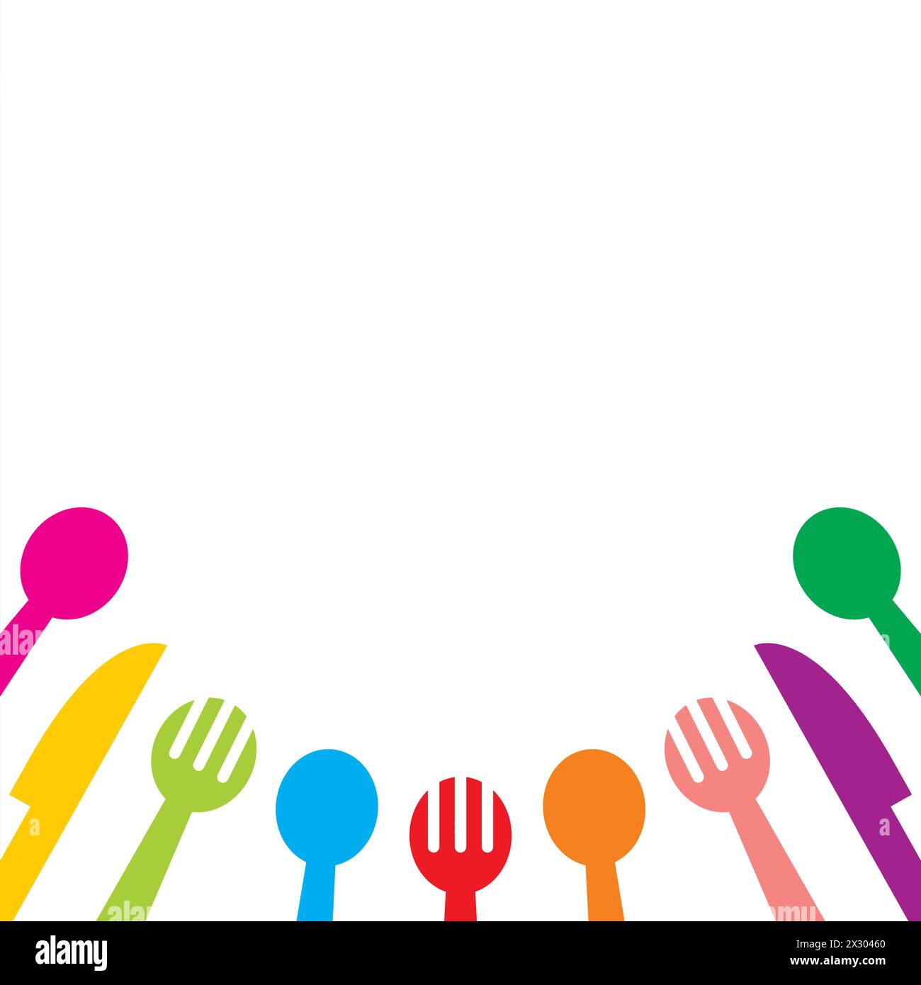 Spoon, knife, fork. Vector illustration. Isolated on white background Stock Vector