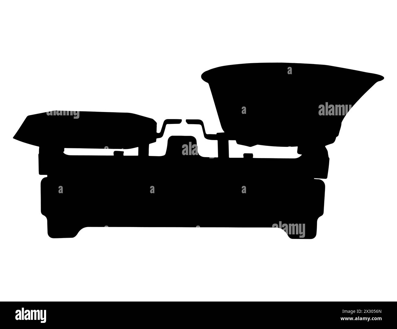 Weight scale silhouette vector art Stock Vector