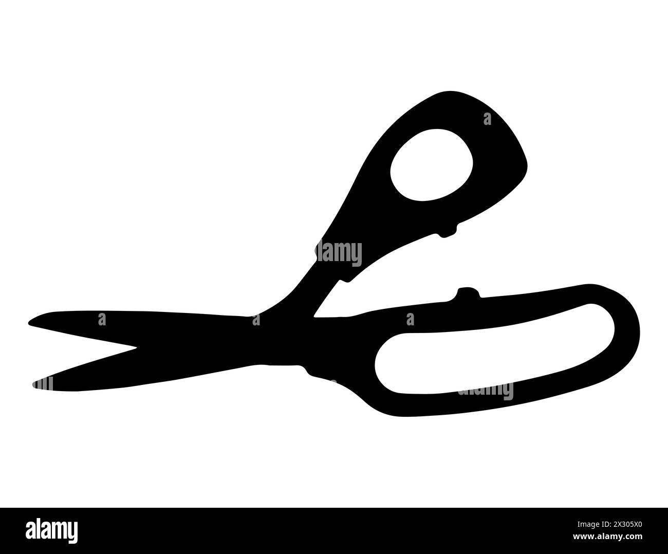 Scissor silhouette vector art Stock Vector