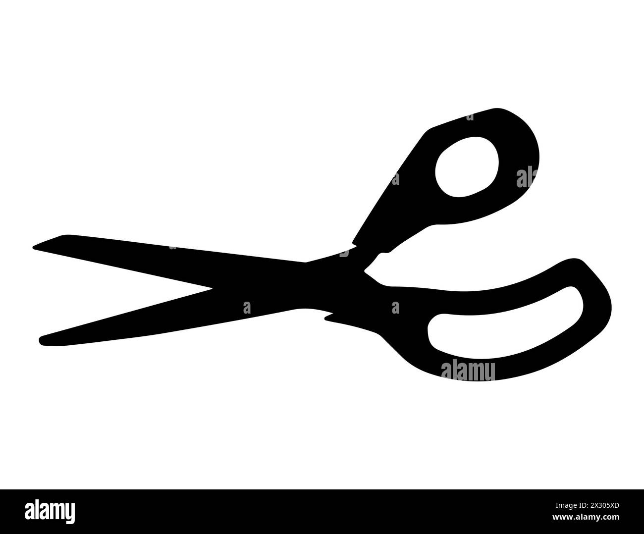 Scissor silhouette vector art Stock Vector