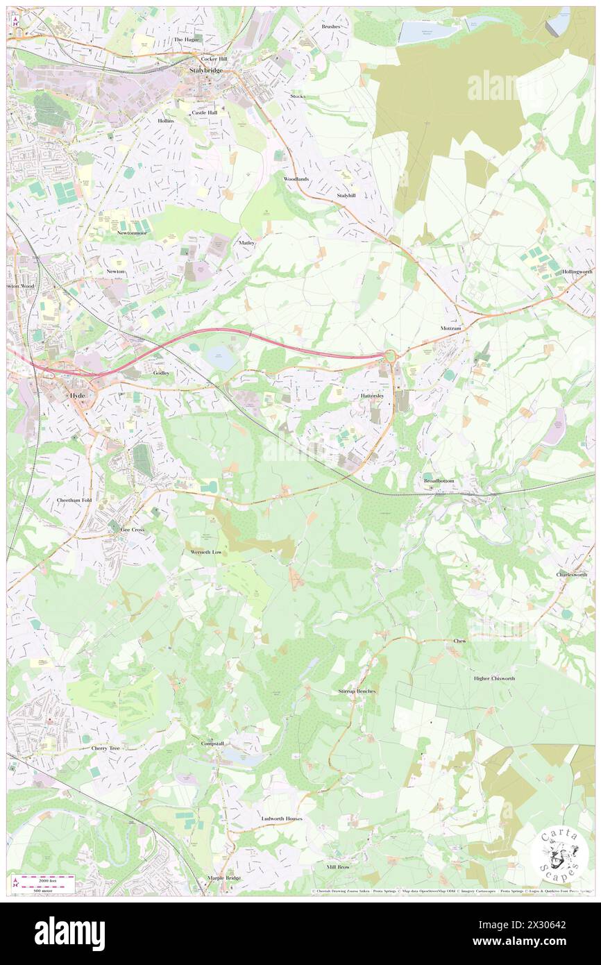 Hattersley Station, Borough of Tameside, GB, United Kingdom, England, N 53 26' 42'', S 2 2' 24 ...