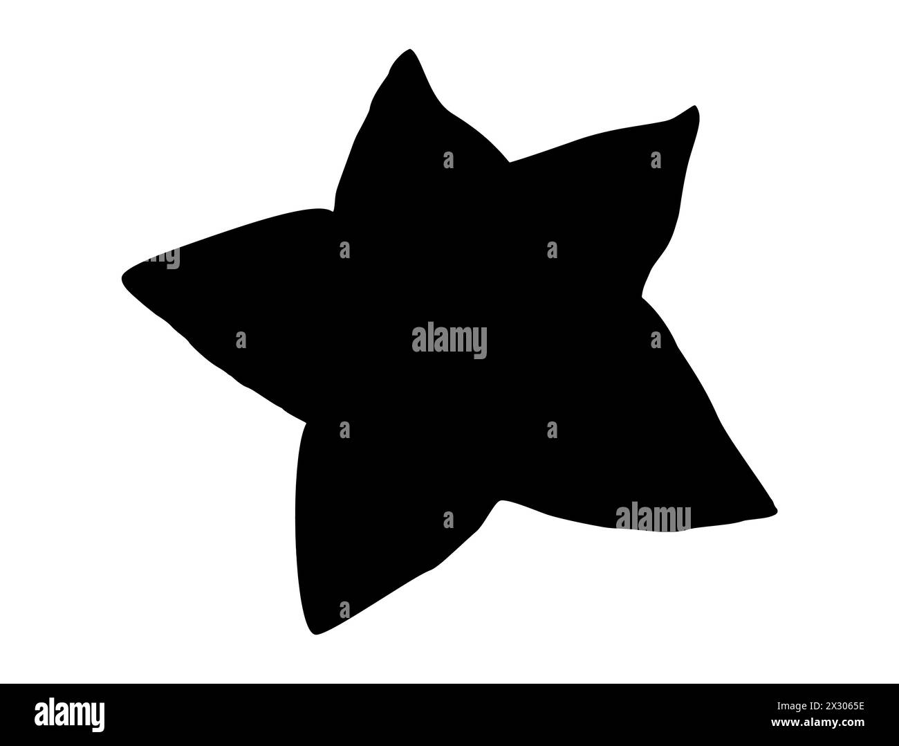 Star fruit silhouette vector art Stock Vector Image & Art Alamy