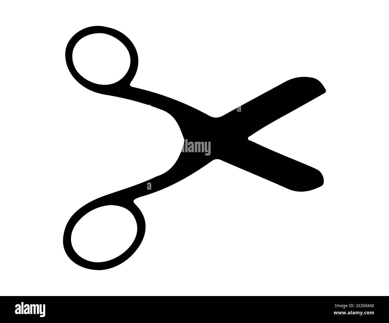 Scissor silhouette vector art Stock Vector