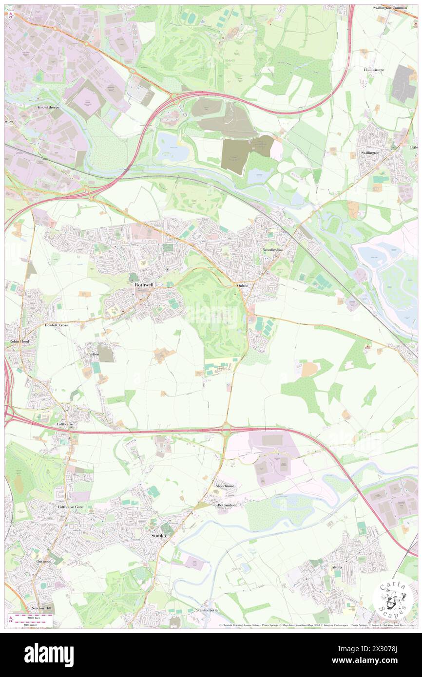 Oulton Park Golf Course, City and Borough of Leeds, GB, United Kingdom, England, N 53 44' 41'', S 1 27' 42'', map, Cartascapes Map published in 2024. Explore Cartascapes, a map revealing Earth's diverse landscapes, cultures, and ecosystems. Journey through time and space, discovering the interconnectedness of our planet's past, present, and future. Stock Photo