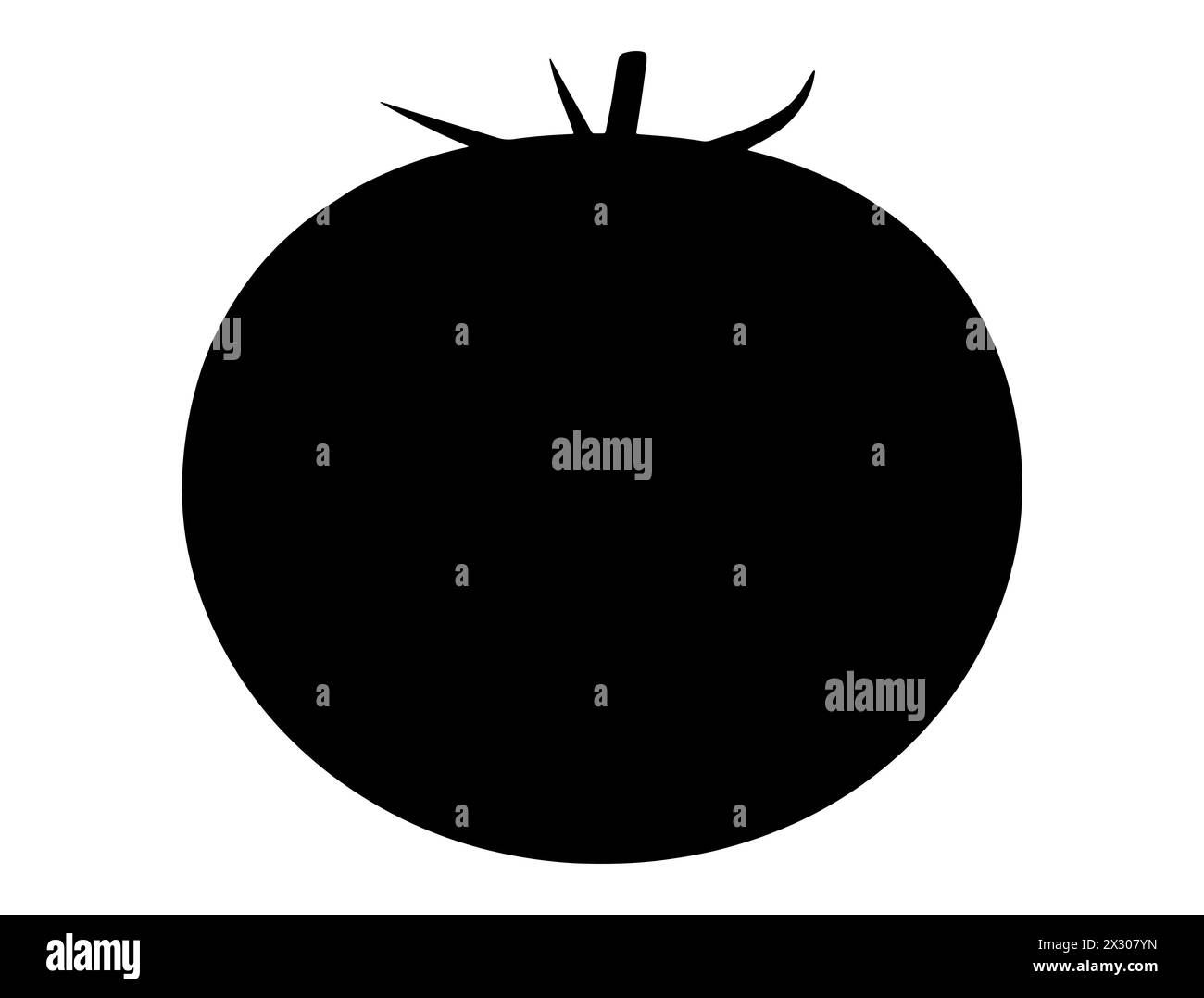 Tomato silhouette vector art Stock Vector Image & Art Alamy