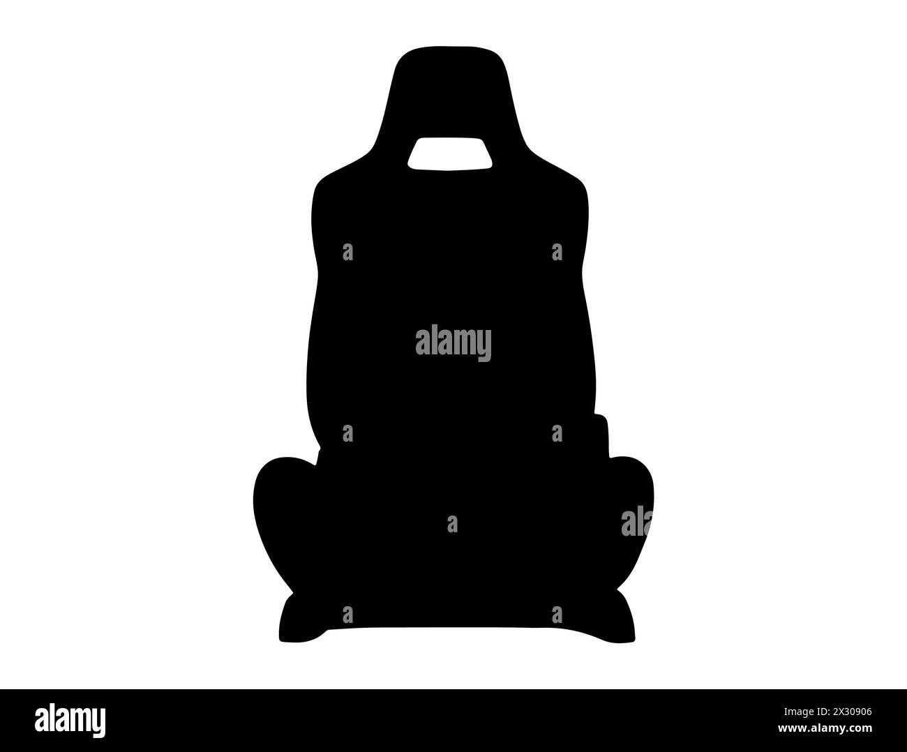 Car seat silhouette vector art Stock Vector