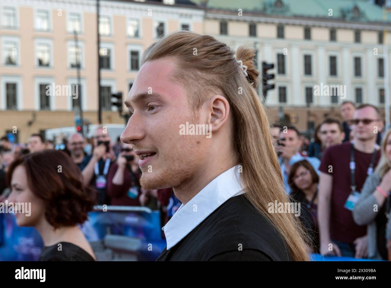 Eurovision Song Contest 2016, Stockholm, Sweden Stockholm, Sweden. 8 May. IVAN from Belarus on the red carpet for the ESC 2016. Stockholm Euroclub Sweden *** Eurovision Song Contest 2016, Stockholm, Sweden Stockholm, Sweden 8 May IVAN from Belarus on the red carpet for the ESC 2016 Stockholm Euroclub Sweden Stock Photo