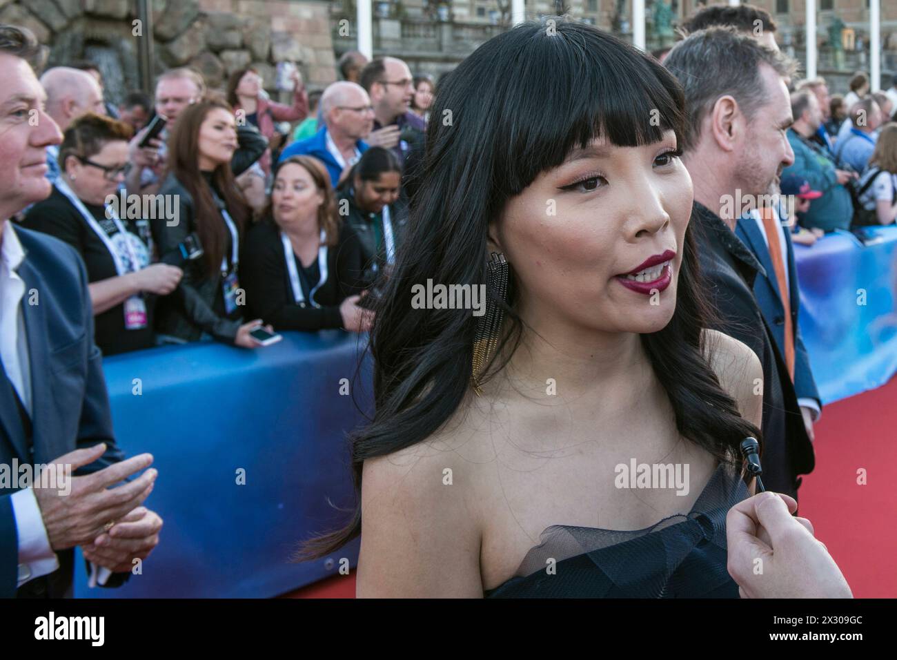 Eurovision Song Contest 2016, Stockholm, Sweden Stockholm, Sweden. 8 May. Dami Im from Australia on the red carpet for the ESC 2016. Stockholm Euroclub Sweden *** Eurovision Song Contest 2016, Stockholm, Sweden Stockholm, Sweden 8 May Dami Im from Australia on the red carpet for the ESC 2016 Stockholm Euroclub Sweden Stock Photo