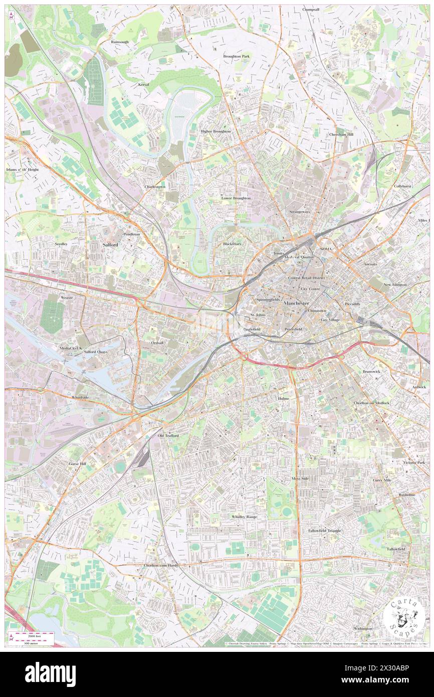 Campanile Manchester, City and Borough of Salford, GB, United Kingdom, England, N 53 28' 34'', S 2 15' 50'', map, Cartascapes Map published in 2024. Explore Cartascapes, a map revealing Earth's diverse landscapes, cultures, and ecosystems. Journey through time and space, discovering the interconnectedness of our planet's past, present, and future. Stock Photo