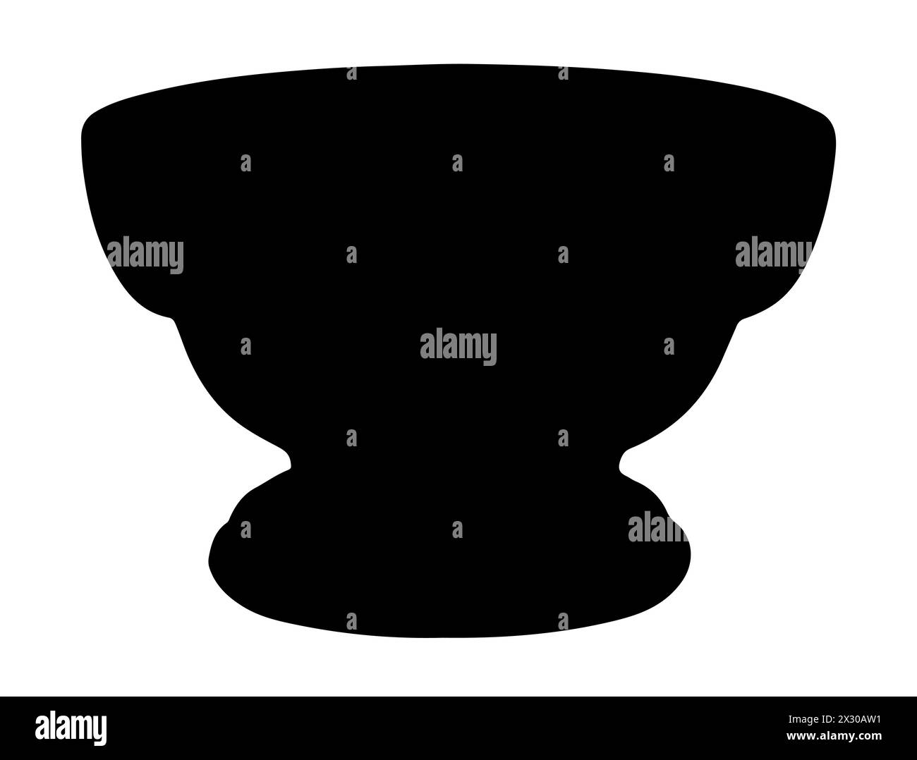 Bowl silhouette vector art Stock Vector