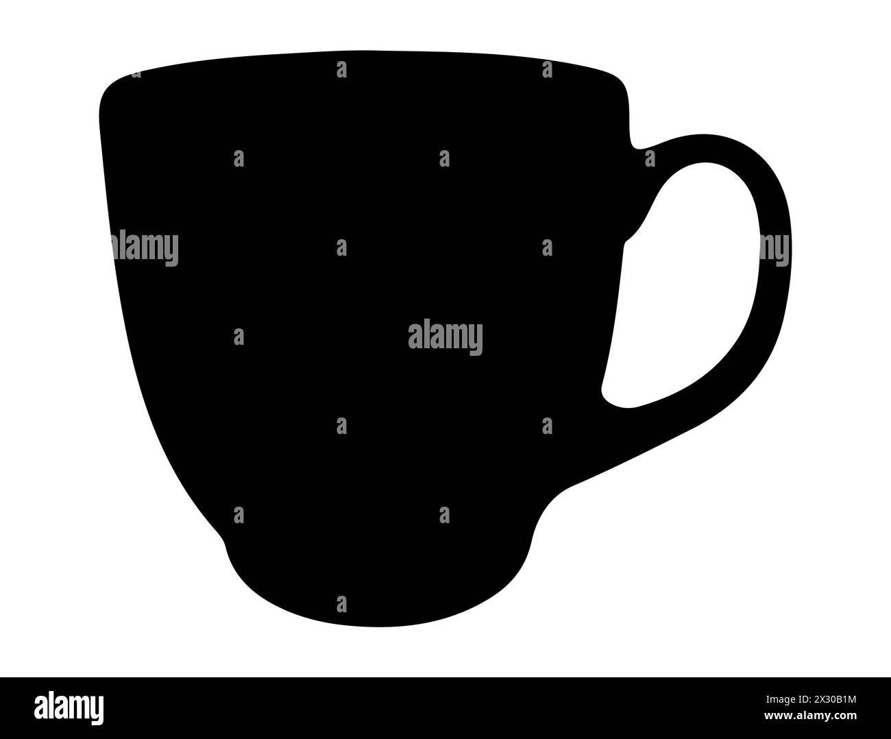Cup silhouette vector art Stock Vector Image & Art - Alamy