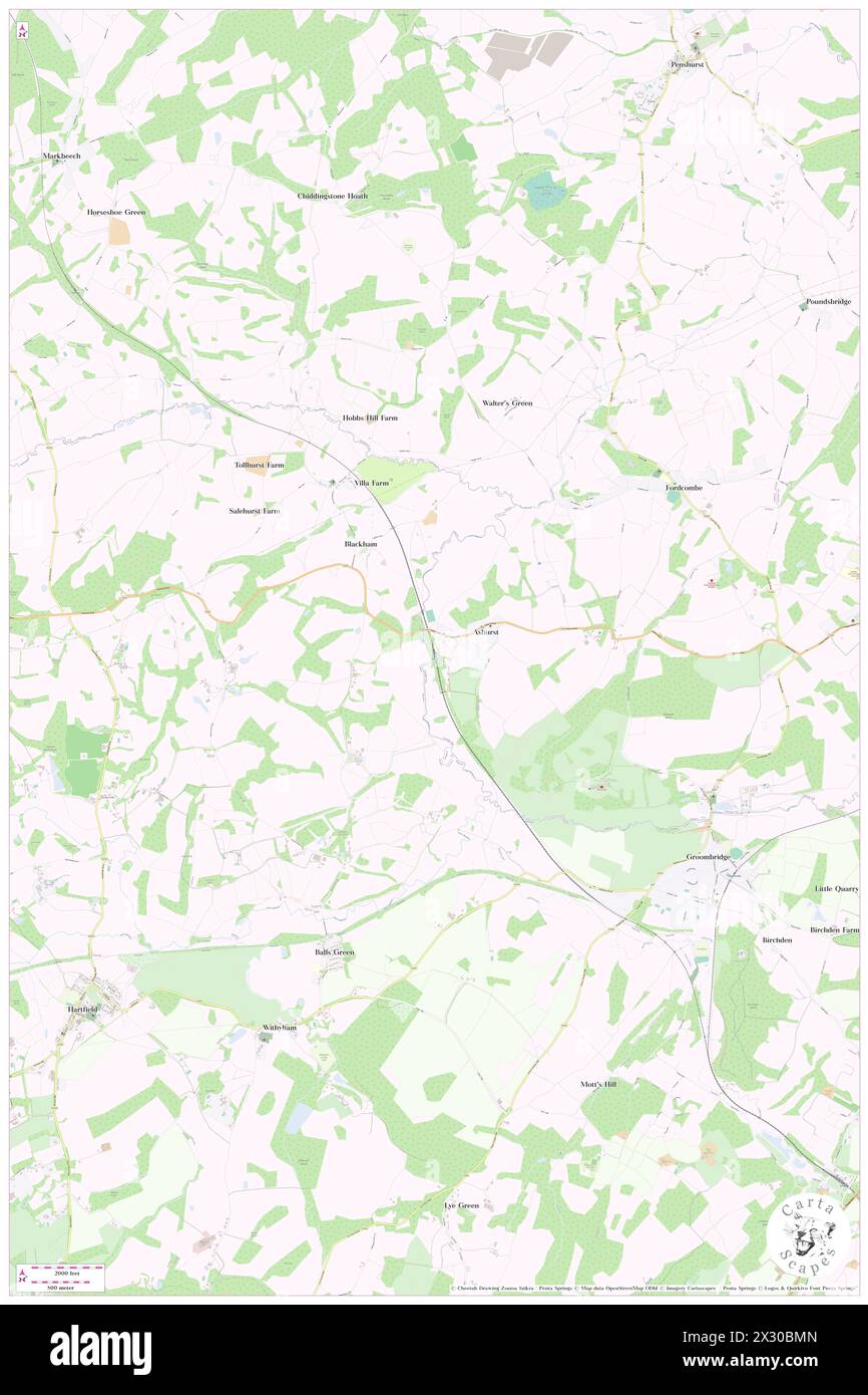 Ashurst Railway Station, Kent, GB, United Kingdom, England, N 51 7' 43