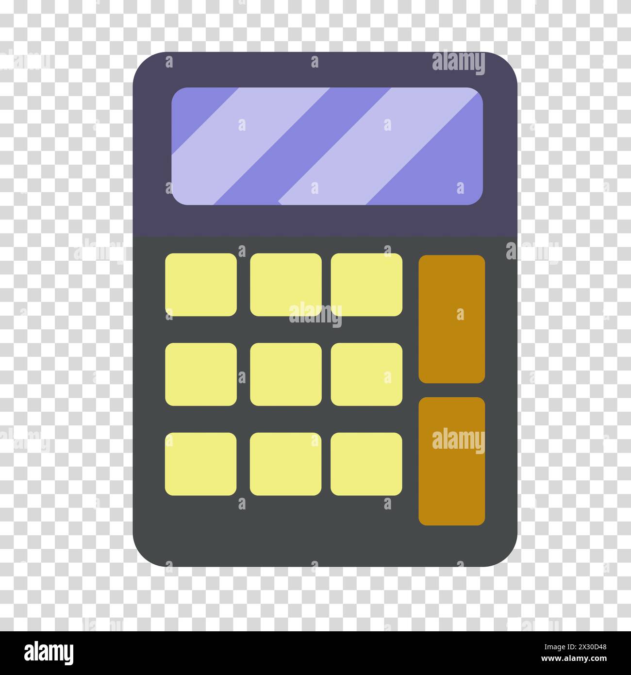 Currency exchanger, technology, calculator, calculation, cryptocurrency, flat design, simple image, cartoon style. Money making concept. Vector line i Stock Vector