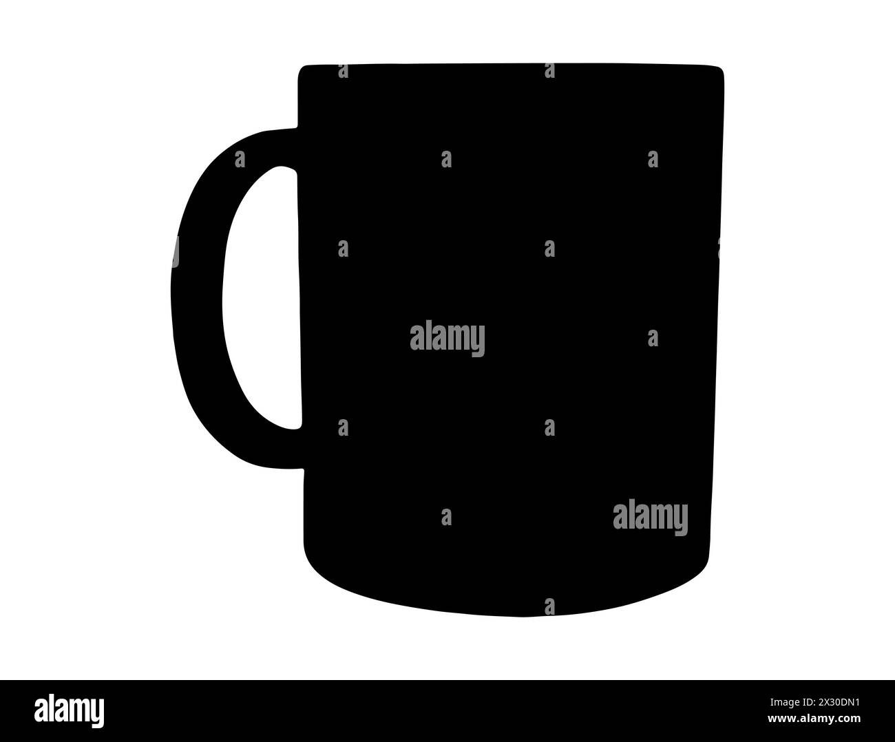 Cup silhouette vector art Stock Vector Image & Art - Alamy