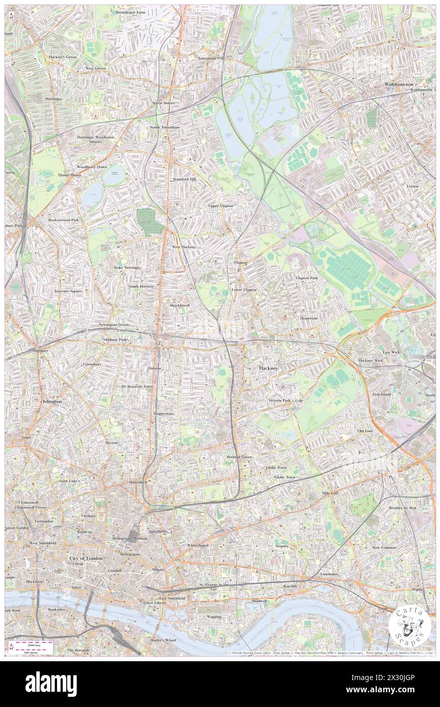 Hackney Downs Railway Station, Greater London, GB, United Kingdom, England, N 51 32' 55'', S 0 3' 38'', map, Cartascapes Map published in 2024. Explore Cartascapes, a map revealing Earth's diverse landscapes, cultures, and ecosystems. Journey through time and space, discovering the interconnectedness of our planet's past, present, and future. Stock Photo