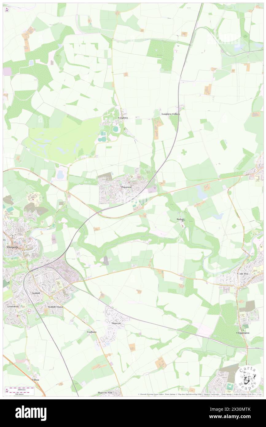 Pegswood Railway Station, Northumberland, GB, United Kingdom, England