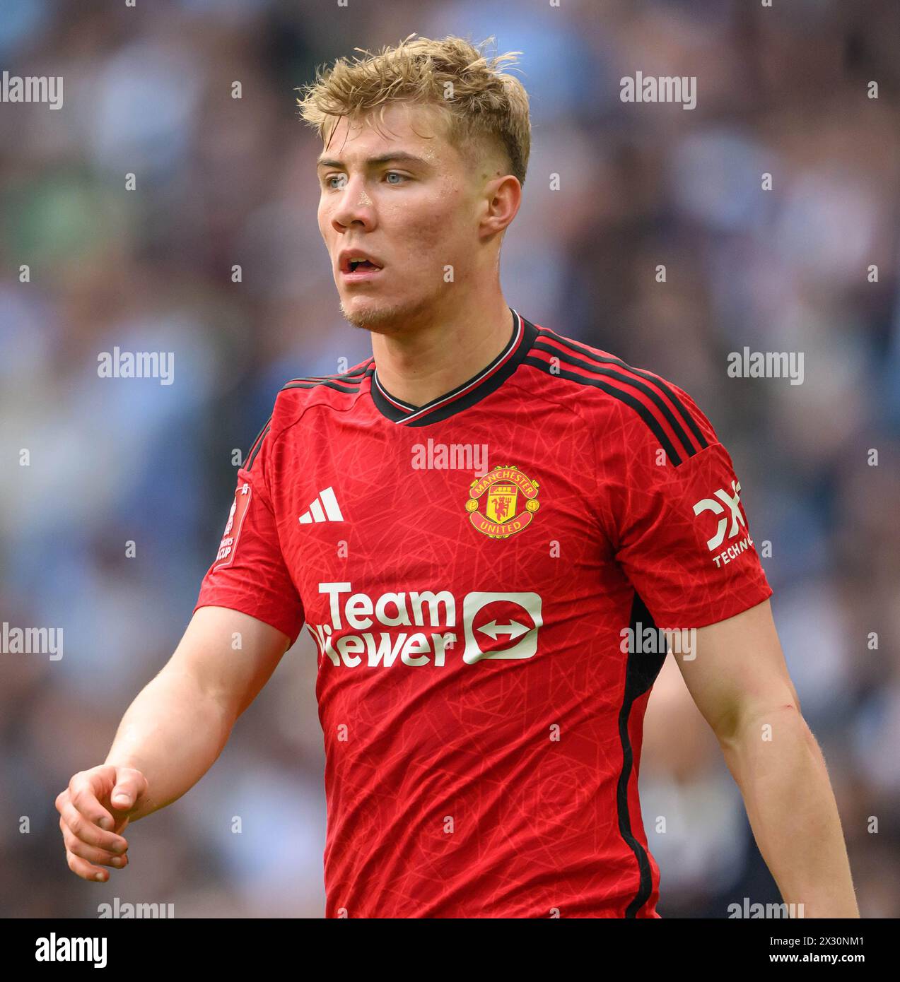 Hjlund Hojlund manchester united 2024 fa cup hi-res stock photography and ...