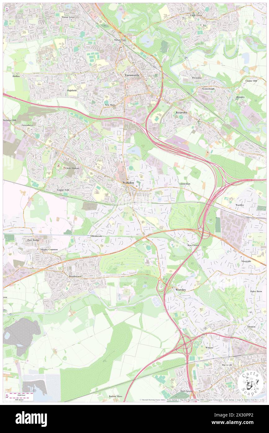 Walkden Railway Station, City and Borough of Salford, GB, United Kingdom, England, N 53 31' 10'', S 2 23' 45'', map, Cartascapes Map published in 2024. Explore Cartascapes, a map revealing Earth's diverse landscapes, cultures, and ecosystems. Journey through time and space, discovering the interconnectedness of our planet's past, present, and future. Stock Photo