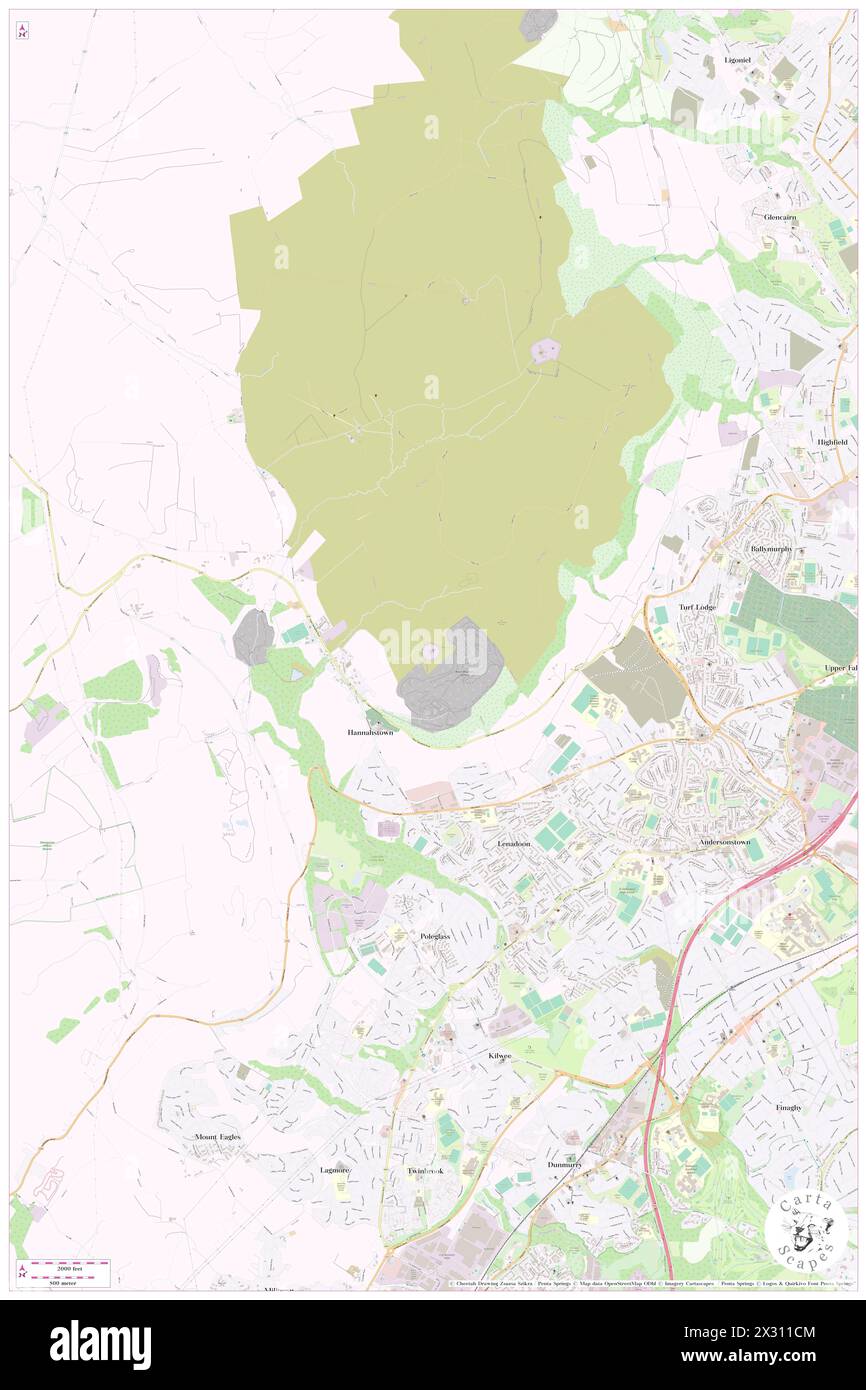 Black Mountain Transmitting Station, City of Belfast, GB, United Kingdom, Northern Ireland, N 54 35' 13'', S 6 1' 19'', map, Cartascapes Map published in 2024. Explore Cartascapes, a map revealing Earth's diverse landscapes, cultures, and ecosystems. Journey through time and space, discovering the interconnectedness of our planet's past, present, and future. Stock Photo