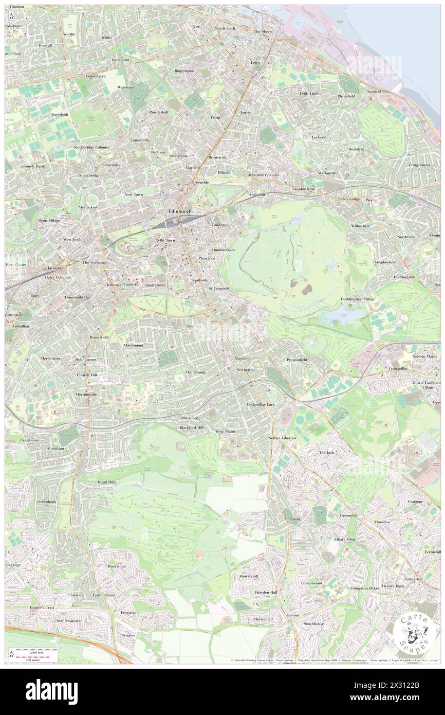 Newington, City of Edinburgh, GB, United Kingdom, Scotland, N 55 56' 14'', S 3 10' 42'', map, Cartascapes Map published in 2024. Explore Cartascapes, a map revealing Earth's diverse landscapes, cultures, and ecosystems. Journey through time and space, discovering the interconnectedness of our planet's past, present, and future. Stock Photo