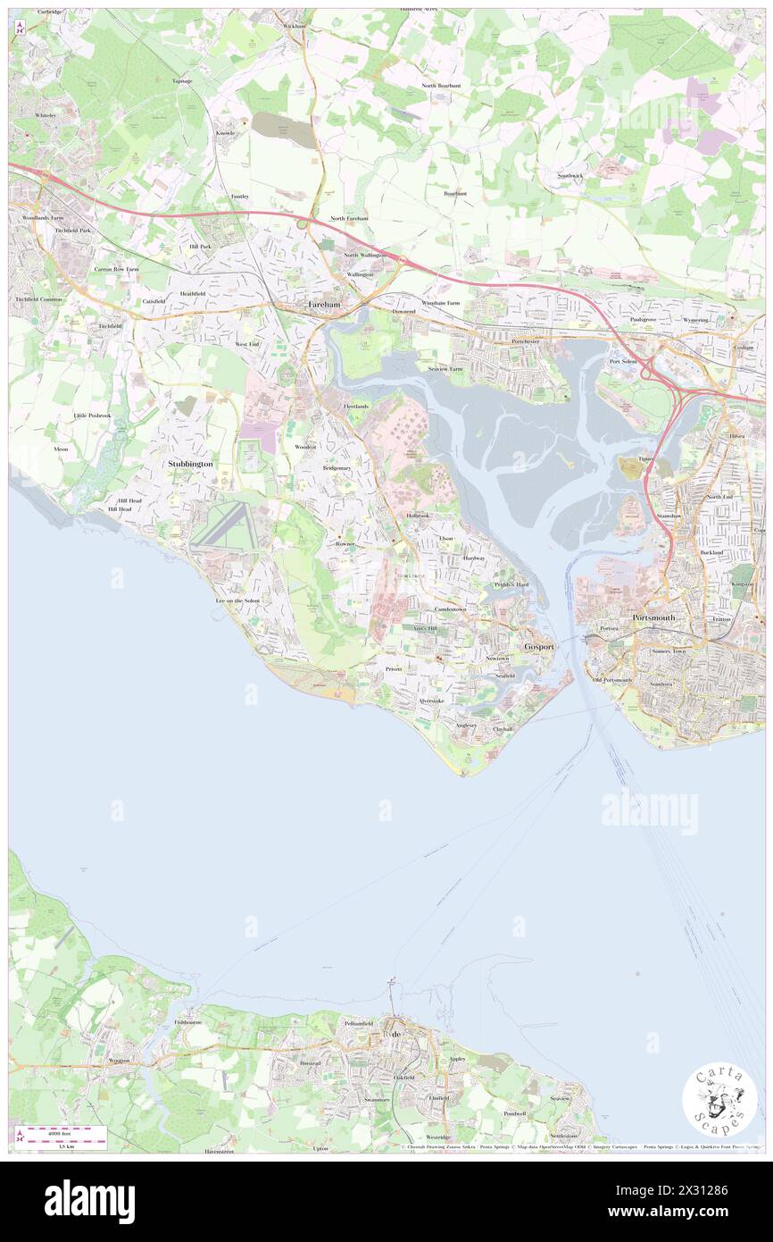 Gosport map Cut Out Stock Images & Pictures - Alamy